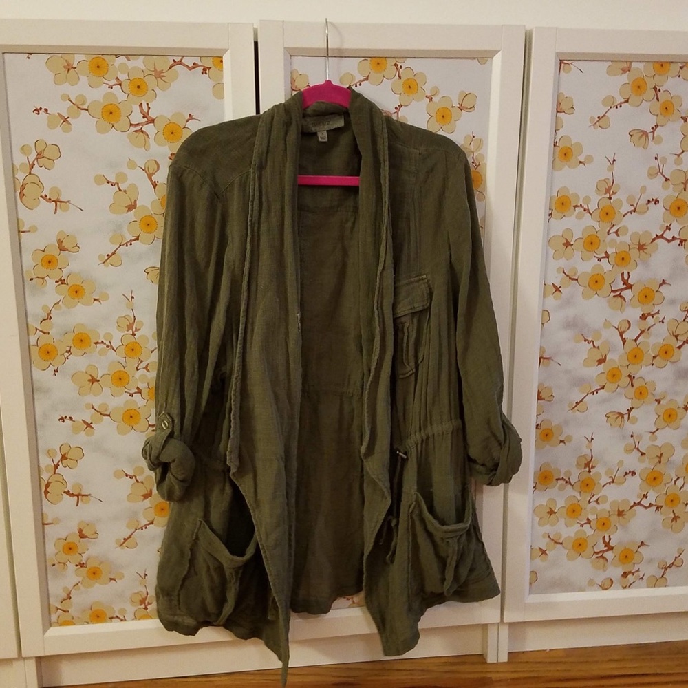 Torrid olive utility jacket